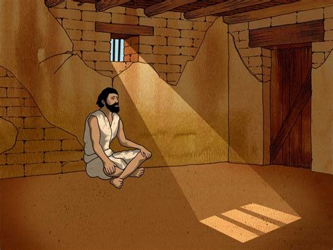 FreeBibleimages :: Joseph in prison :: Joseph is falsely accused and put in jail (Genesis 39:1 ...