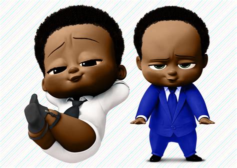 Boss Baby African American Boy SVG