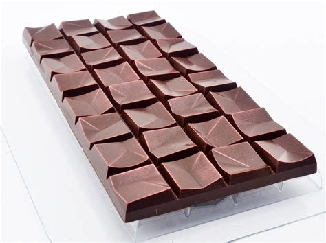 Plastic mold for chocolate bar TRINITY – Dolcemolds