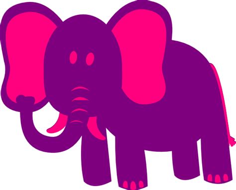 purple elephant clipart - Clip Art Library
