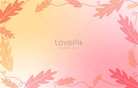 Pastel Yellow Red Pink Oak Leaf Organic Nature Background Download Free | Banner Background ...