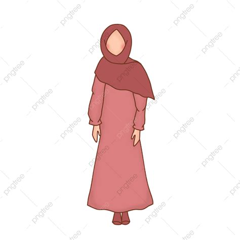 Muslim Illustration White Transparent, Muslim Girl Illustration, Muslim, Illustration, Muslim ...
