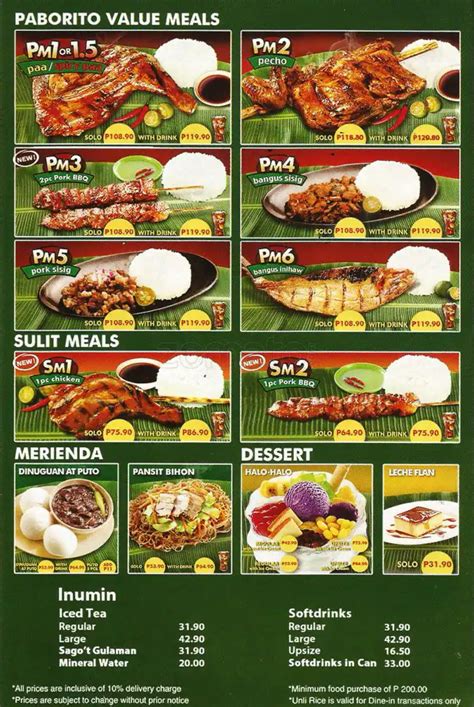 Mang Inasal Menu, Menu for Mang Inasal, Bagong Silang, Mandaluyong City - Zomato Philippines