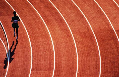 High angle photography of track and field contestant on field HD wallpaper | Wallpaper Flare