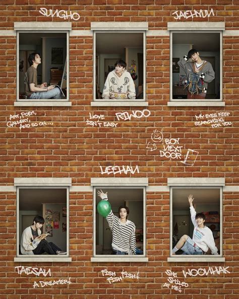 BOYNEXTDOOR introduces all 6 members through individual moving posters | allkpop