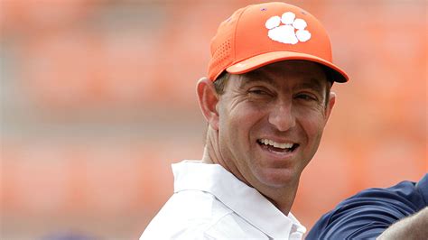 Clemson's Dabo Swinney celebrates Alabama's '92 championship with f...