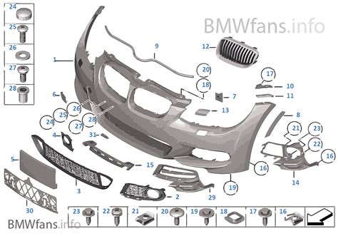 Bmw Front Bumper Parts Diagram - Hanenhuusholli