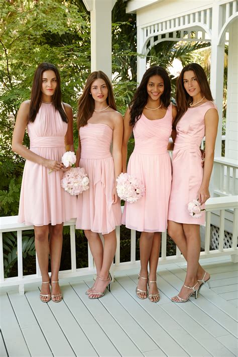 Lauren Ralph Lauren's perfect blush bridesmaids dresses: as unique and ...