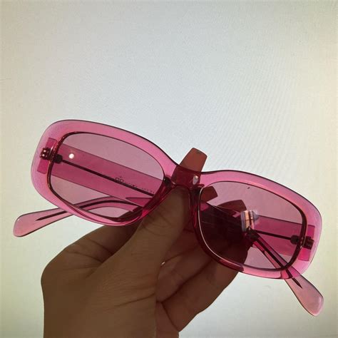 Women's Pink Sunglasses | Depop