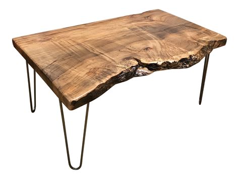 Organic Modern Live Edge Spalted Maple Coffee Table on Chairish.com ...