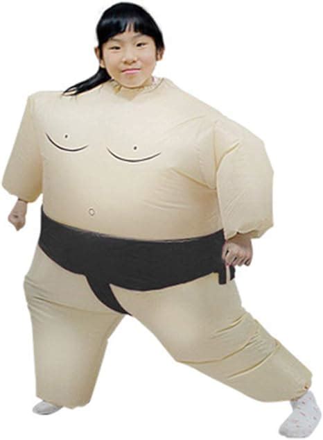 Unisex Sumo Wrestler Costume Inflatable Suit Blow Up Party Outfit ...