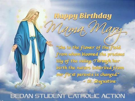 Happy Birthday Virgin Mary Quotes Bedsca On Twitter Quot today We ...