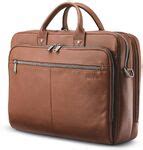 Samsonite Cognac Leather Toploader 15.6" Laptop Bag $189 + $8 Shipping ...