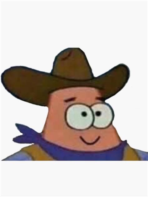 Patrick Star Cowboy Meme