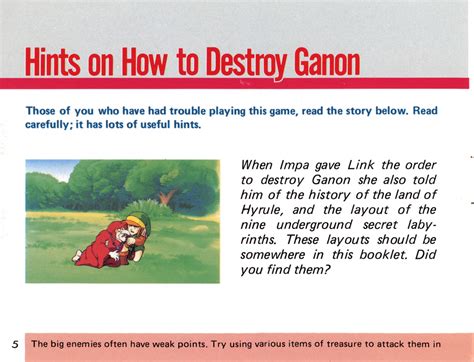 Legend Of Zelda, The (NES) - Manual Scans (600DPI) : Nintendo : Free Download, Borrow, and ...