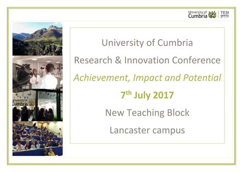 Cumbria Research and Innovation 2017 by University of Cumbria - Issuu