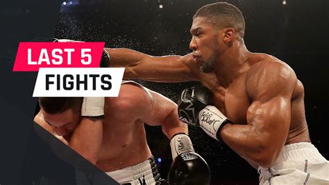 Anthony Joshua's last five fights | Boxing | Sporting News