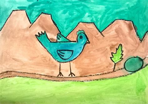 Angie Villa Art & Education: Grade 2 Bird Paintings