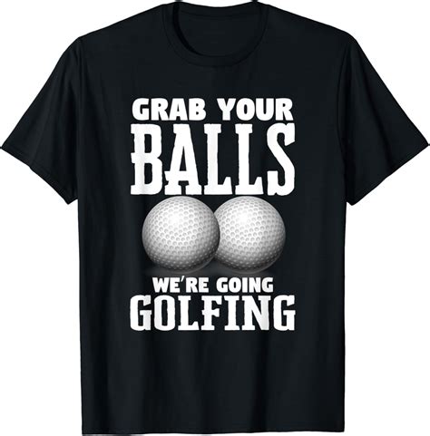 Mens Funny Golf Male Golfer Humor Player Graphic T-Shirt : Amazon.co.uk ...