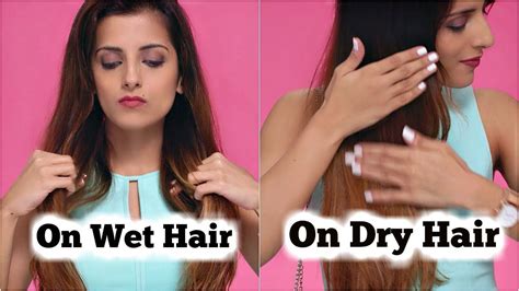 2 Quick & Easy Ways Of Using A Hair Serum On WET & DRY Hair | Steps To ...