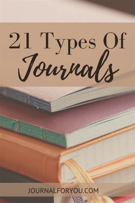 21 Types of Journals You Can Keep - Journal For You | Types of journals, Journal writing books ...