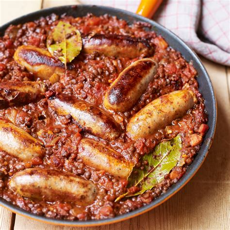 Toulouse Sausages with Lentils | Recipe | Classic french dishes, French cooking recipes, Lentil ...