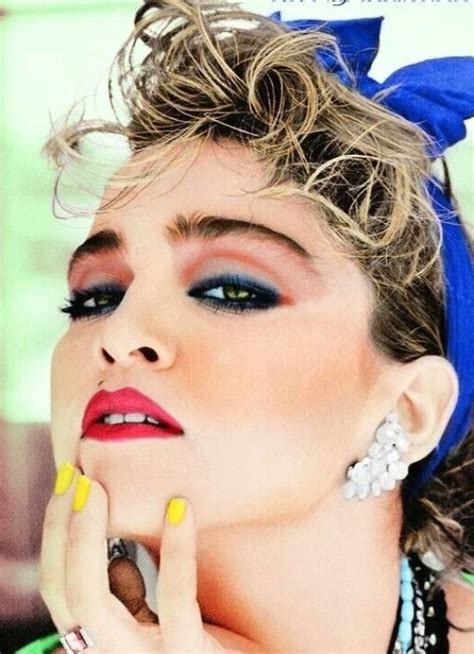 Madonna early 80's colorization | 80s makeup, Madonna 80s ... in 2021 ...