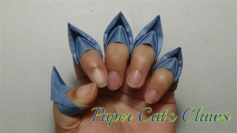 How to make a paper Cat's Claws? - YouTube