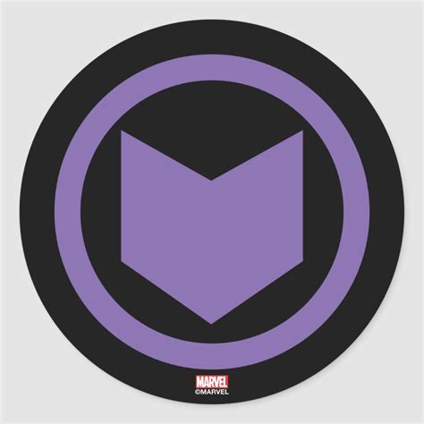 Avengers Classics | Hawkeye Arrow Icon Classic Round Sticker | Zazzle | Marvel hawkeye, Avengers ...