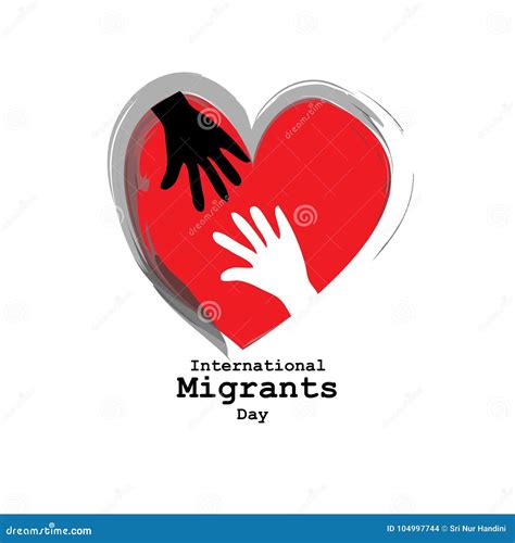 International Migrants Day stock vector. Illustration of human - 104997744