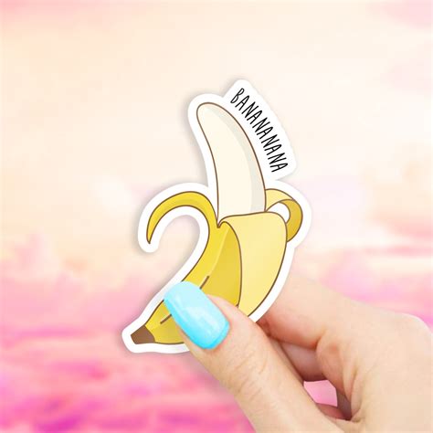 Banana Sticker - Fruit stickers | MacBook stickers | laptop stickers ...