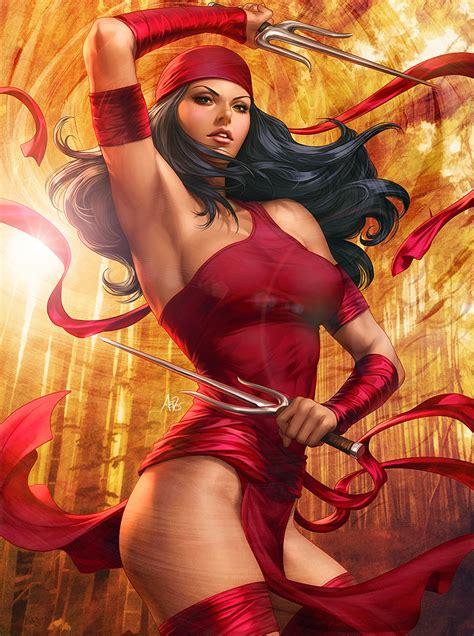 ImagineFX Bookazine - Elektra by Artgerm on DeviantArt