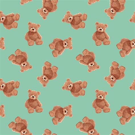 Premium Vector | TEDDY BEAR PATTERN 02