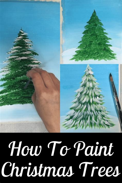 Painting Trees With A Fan Brush - Step By Step Acrylic Painting