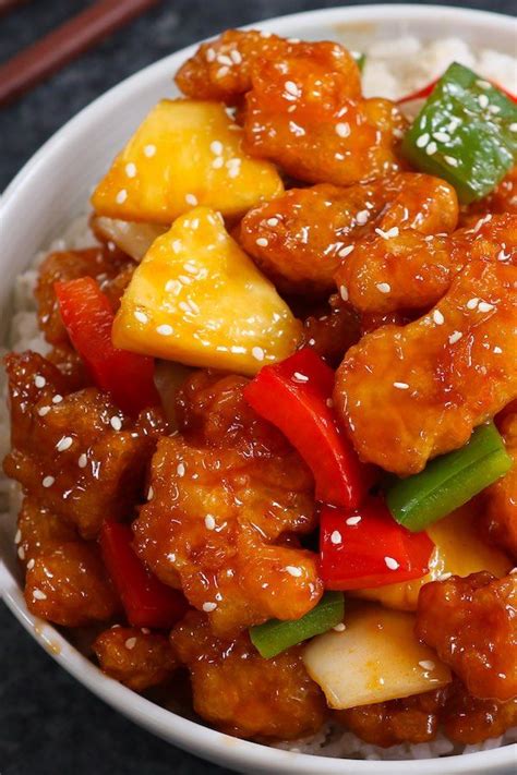 Sweet and Sour Chicken | Easy chinese recipes, Homemade chinese food ...