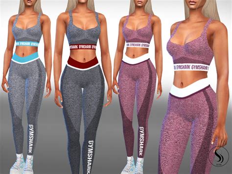 Female Full Gym Outfits Found in TSR Category 'Sims 4 Female Athletic ...