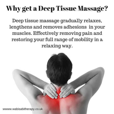 Why get a Deep Tissue Massage? It feels good and it is beneficial to your health. W… | Massage ...