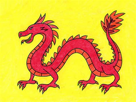 Easy How to Draw a Chinese Dragon Tutorial Video, Coloring Page