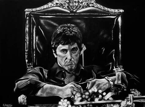 Al Pacino As Scarface Painting by Kay Ashton