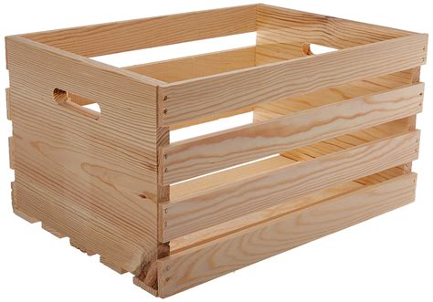 Large Wood Crate Storage Box at Anita Rascoe blog