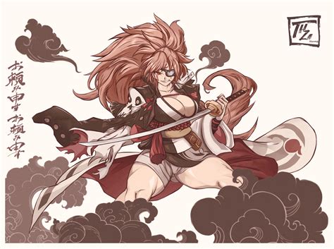 ArtStation - Baiken from Guilty Gear Strive teaser