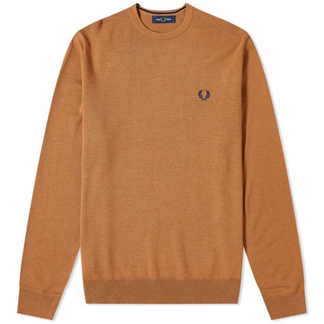 Fred Perry Crew Knit Caramel | END.