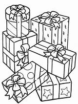 Stack Of Gifts Coloring Page  Sky Printable christmas sketch template