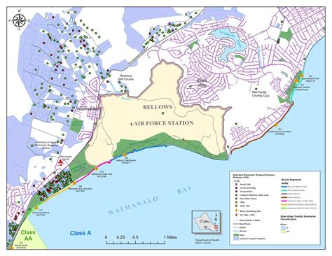 Environmental Planning Office | Map of Waters Offshore of Bellows Air ...