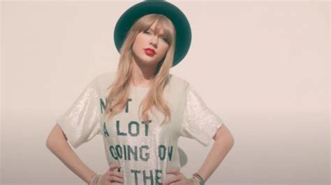 Not A Lot Going On At The Moment T-Shirt worn by Taylor Swift in her 22 ...