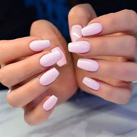 Más de 27 increíbles diseños de uñas de color rosa claro natural para señorita en 2019 - diseño ...