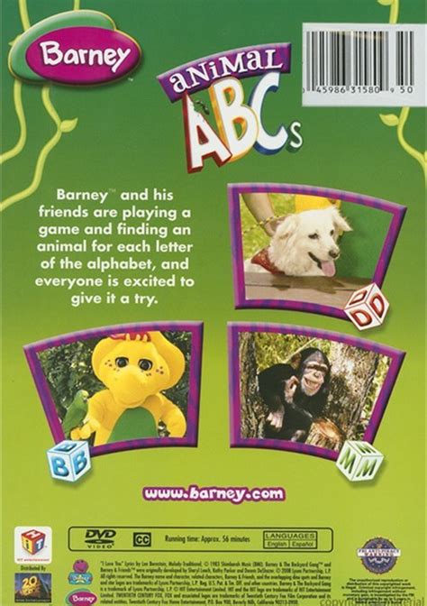 Barney: Animal ABC's (DVD) | DVD Empire