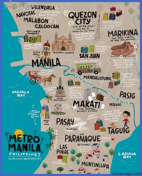 Manila Map Tourist Attractions - ToursMaps.com