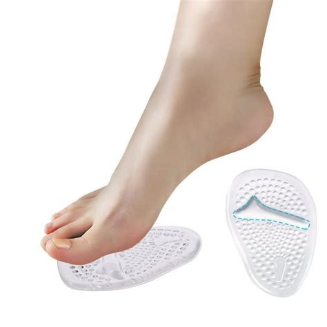 Ball of Foot Cushions, 2 Pairs Anti-slip Shoe Pads Inserts Gel Forefoot Insoles for Women High ...