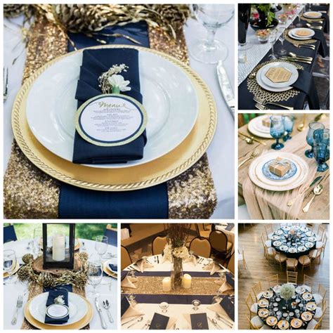 Antique Gold & Dusky Blue Wedding Theme